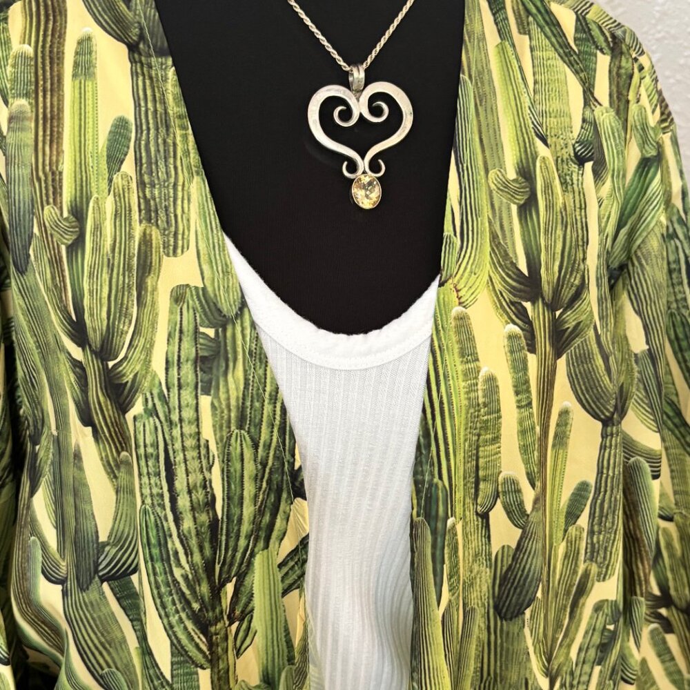 Lucky & Blessed Cactus Duster, Size XL
